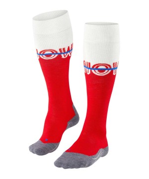 Falke SK4 Advanced Skiing Knee-high Socks Sports Socks Dames Rood | DGH-341697