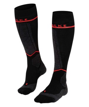 Falke SK Compression Wool Skiing Knee-high Socks Sports Socks Dames Zwart | IYZ-263510