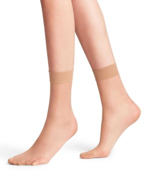 Falke Seidenglatt 15 DEN Ankle socks Sokken Dames Beige | KLX-962807