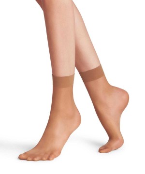 Falke Seidenglatt 15 DEN Ankle socks Sokken Dames Beige | NPO-134265