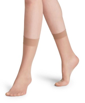 Falke Seidenglatt 15 DEN Ankle socks Sokken Dames Beige | GMI-029145