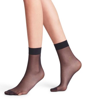 Falke Seidenglatt 15 DEN Ankle socks Sokken Dames Blauw | SIH-508269