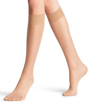 Falke Seidenglatt 15 DEN Knee-high Socks Sokken Dames Beige | ONM-760934