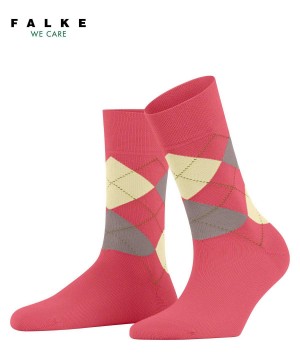 Falke Sensitive Argyle Socks Sokken Dames Rood | MJL-947160