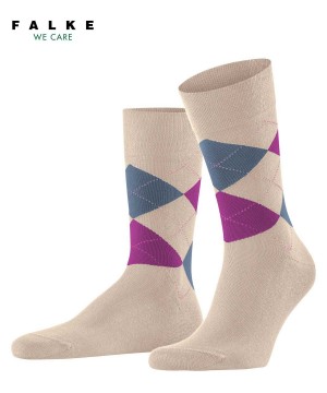 Falke Sensitive Argyle Socks Sokken Heren Bruin | BRC-583019