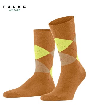 Falke Sensitive Argyle Socks Sokken Heren Oranje | NIT-458036