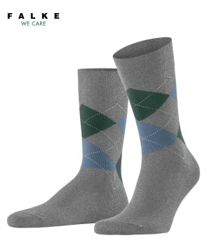 Falke Sensitive Argyle Socks Sokken Heren Grijs | XHU-603179