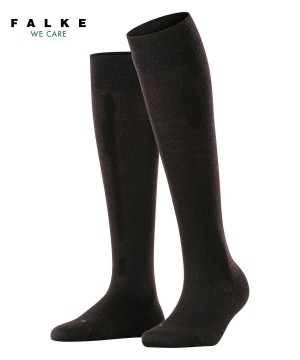 Falke Sensitive Berlin Knee-high Socks Sokken Dames Zwart | VPX-792156