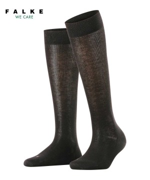 Falke Sensitive London Knee-high Socks Sokken Dames Zwart | ATM-093512