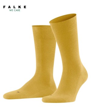 Falke Sensitive London Socks Sokken Heren Geel | XJV-265940