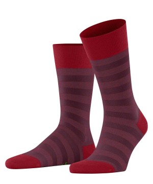 Falke Sensitive Mapped Line Socks Sokken Heren Rood | XQS-789015