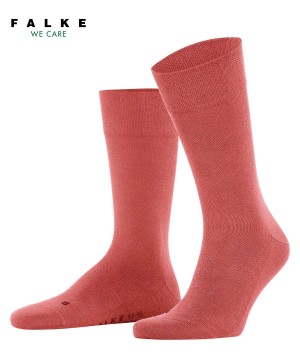 Falke Sensitive New York Socks Sokken Heren Rood | VHJ-821647