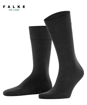 Falke Sensitive New York Socks Sokken Heren Zwart | YJR-674532