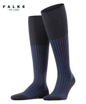 Falke Shadow Knee-high Socks Sokken Heren Blauw | ACT-685109