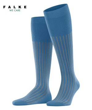 Falke Shadow Knee-high Socks Sokken Heren Blauw | CGS-816402