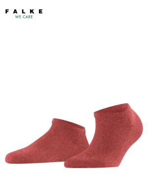 Falke Shiny Sneaker socks Sokken Dames Rood | JFR-706549