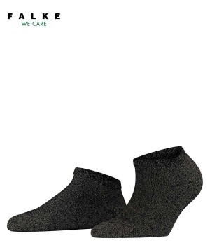 Falke Shiny Sneaker socks Sokken Dames Zwart | ECZ-268973