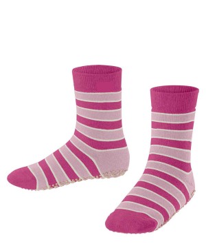 Falke Simple Stripes House socks Sokken Kinderen Roze | JLY-903854