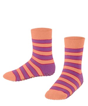 Falke Simple Stripes House socks Sokken Kinderen Rood | KGO-917253