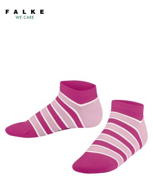 Falke Simple Stripes Sneaker socks Sokken Kinderen Roze | EDK-218305