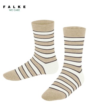 Falke Simple Stripes Socks Sokken Kinderen Beige | JLD-625790