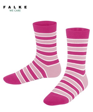 Falke Simple Stripes Socks Sokken Kinderen Roze | TUR-971843