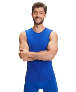 Falke Singlet Warm Functional Underwear Heren Blauw | ESN-395182