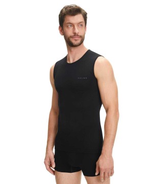 Falke Singlet Warm Functional Underwear Heren Zwart | DBT-792816