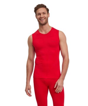 Falke Singlet Warm Functional Underwear Heren Rood | WCP-031745