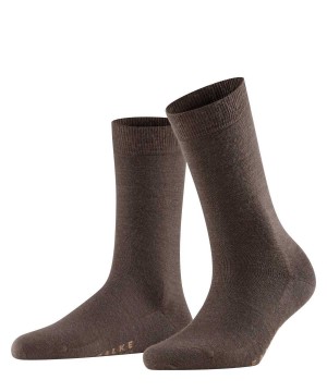 Falke Softmerino Socks Sokken Dames Bruin | PGI-348509