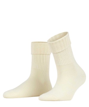 Falke Striggings Rib Boot socks Sokken Dames Wit | YPW-862543