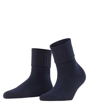 Falke Striggings Rib Boot socks Sokken Dames Blauw | WYZ-892034