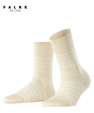 Falke Sunset Stripe Socks Sokken Dames Beige | RCL-401259