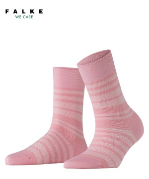 Falke Sunset Stripe Socks Sokken Dames Roze | KTO-540689