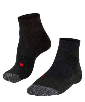 Falke TE2 Short Tennis Short sock Sports Socks Dames Zwart | UPJ-067183