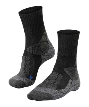 Falke TK1 Adventure Cool Trekking Socks Sports Socks Dames Zwart | BWI-837691