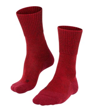 Falke TK1 Adventure Wool Trekking Socks Sports Socks Dames Rood | TUJ-904853