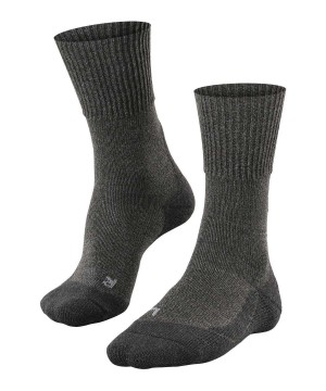 Falke TK1 Adventure Wool Trekking Socks Sokken Heren Grijs | AYD-645709