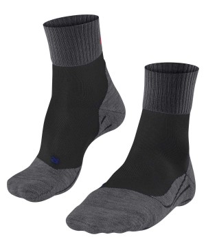 Falke TK2 Explore Cool Short Trekking Short sock Sports Socks Dames Zwart | APY-178096