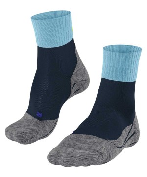 Falke TK2 Explore Cool Short Trekking Short sock Sokken Heren Blauw | PQO-591832