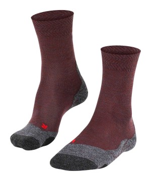 Falke TK2 Explore Melange Trekking Socks Sports Socks Dames Rood | SIZ-156704