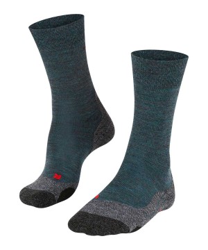 Falke TK2 Explore Melange Trekking Socks Sokken Heren Groen | AVU-487950