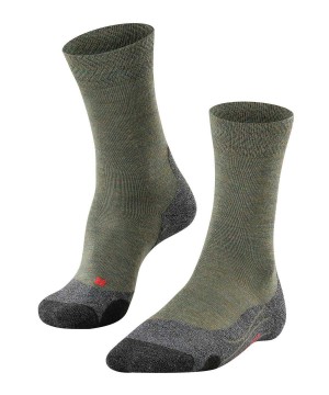 Falke TK2 Explore Melange Trekking Socks Sokken Heren Groen | RQC-539716