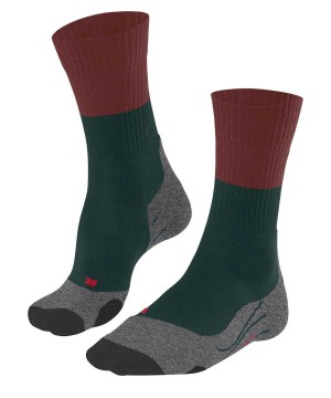 Falke TK2 Explore Trekking Socks Sokken Heren Groen | GCW-917465