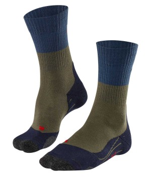 Falke TK2 Explore Trekking Socks Sokken Heren Groen | IKC-963210