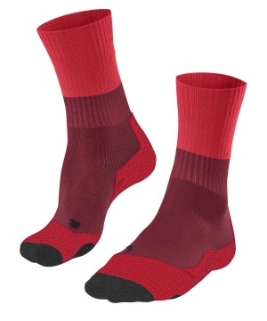 Falke TK2 Explore Trekking Socks Sports Socks Dames Rood | DBQ-586309