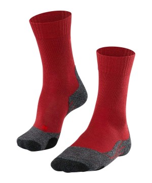 Falke TK2 Explore Trekking Socks Sports Socks Dames Rood | ICE-782365