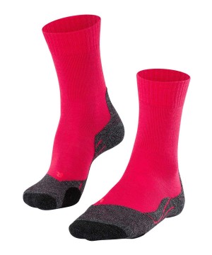 Falke TK2 Explore Trekking Socks Sports Socks Dames Rood | FWA-327849