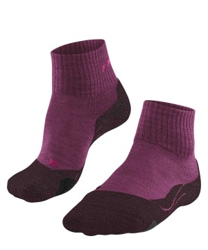 Falke TK2 Explore Wool Short Trekking Short sock Sports Socks Dames Rood | JUP-857130