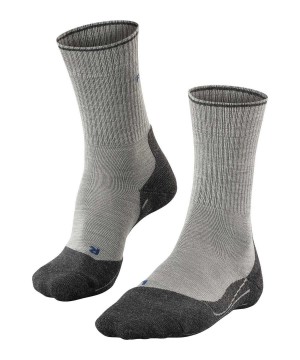 Falke TK2 Explore Wool Silk Trekking Socks Sports Socks Dames Grijs | JTZ-504978